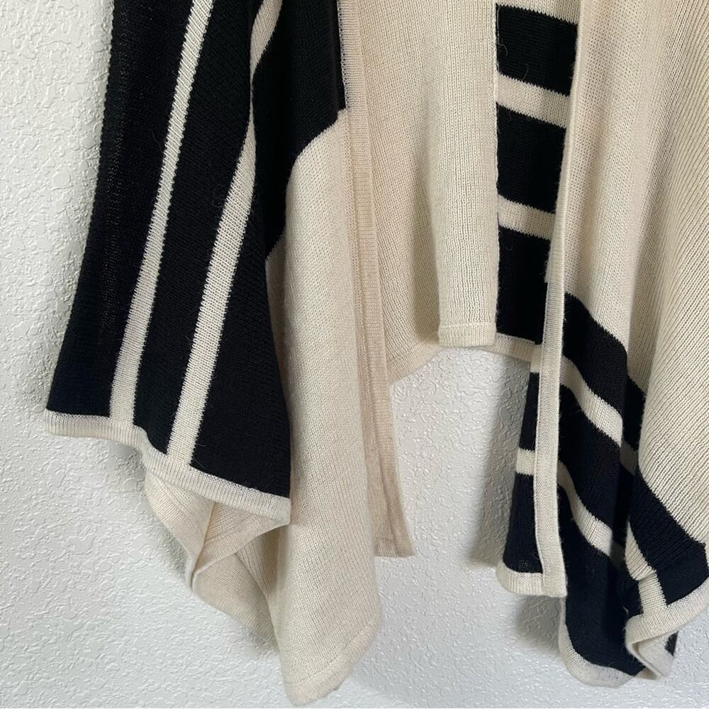 Brochu Walker Alpaca Wool Stripes City Poncho Shawl One S - Picture 2 of 7